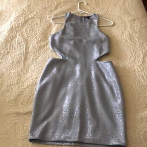Express silver dress